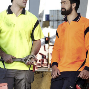 Mens Hi Vis Aztec Short Sleeve Polo ZH248