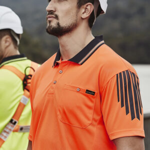 Mens Hi Vis Flux Short Sleeve Polo ZH315